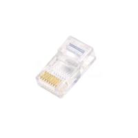 RJ45 Plug CAT5 Connectors with Gold Pins - Pack of 100