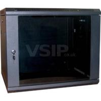 Flat Packed Wall Rack Cabinet 15U 600mm x 500mm (Black)
