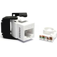 Excel Cat6 UTP Unscreened Low Profile Keystone Toolless (24/White)