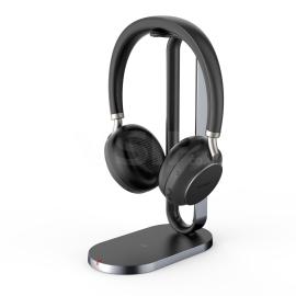 Yealink BH76 Bluetooth Headset -  Black, USB-A, with Charging Stand