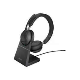 Jabra Evolve2 65 Link380 USB-C UC Dual Headset with Stand