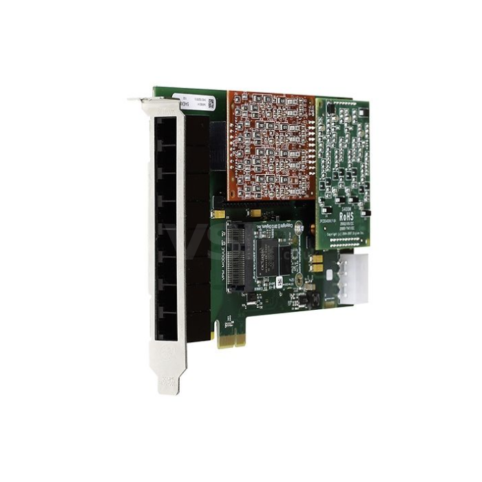 Digium 8 port modular analog PCI 3.3/5.0V card with 8 FXO interfaces