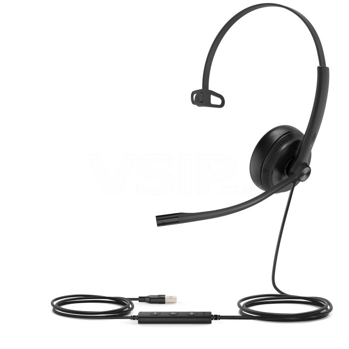 Yealink UH34 Mono USB Headset with leatherette ear cushion (UC Edition)