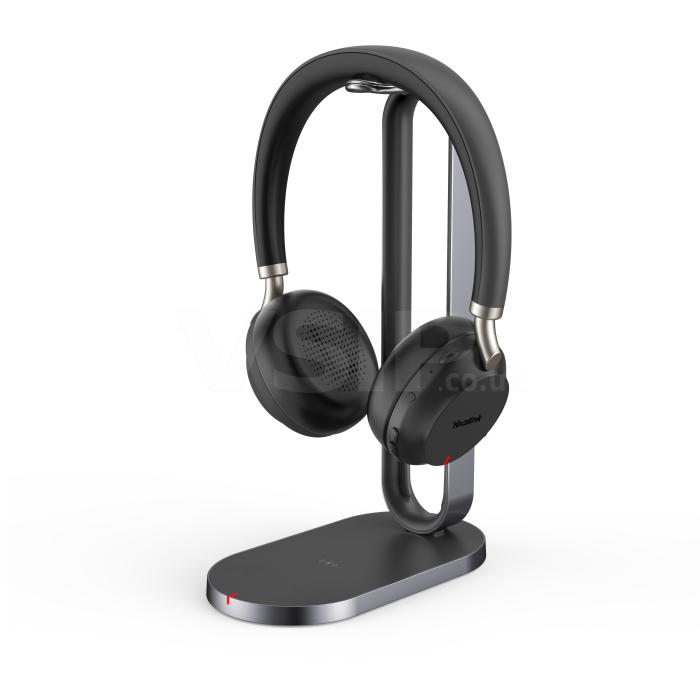 Yealink BH72 Bluetooth Headset - Black, USB-A, with Charging Stand (Microsoft Teams)