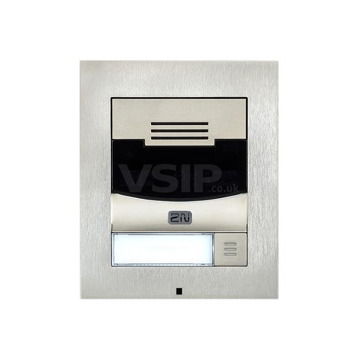 2N IP Solo with Camera Surface Mount - Brushed Nickel (inc frame) (Recommended with 9155068)