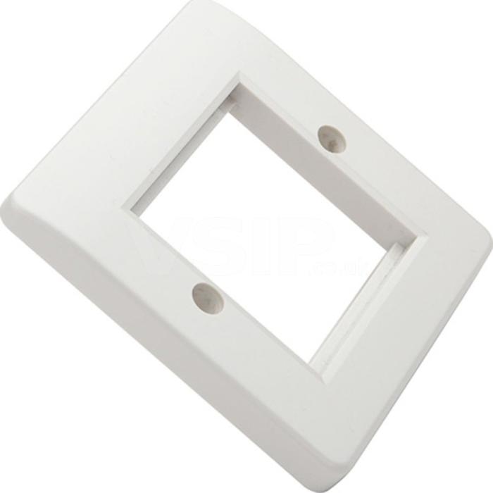 Excel Office Single Gang Faceplate Complete with 2 Half Blanks Office